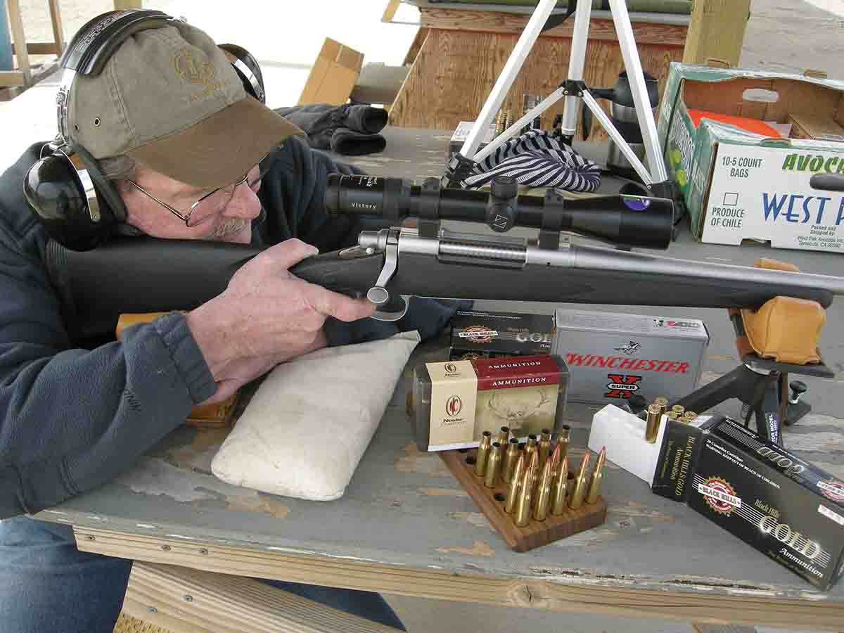 At the range all loads were shot in one session to eliminate any chance of weather interfering with the test.